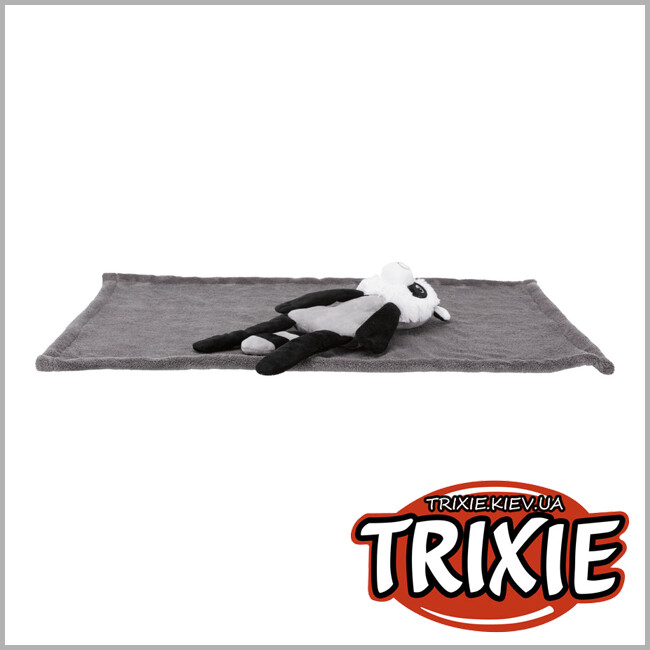 ТРИКСИ Украина - Подстилка с игрушкой TRIXIE (плюш, 75х50см, темно-серый)