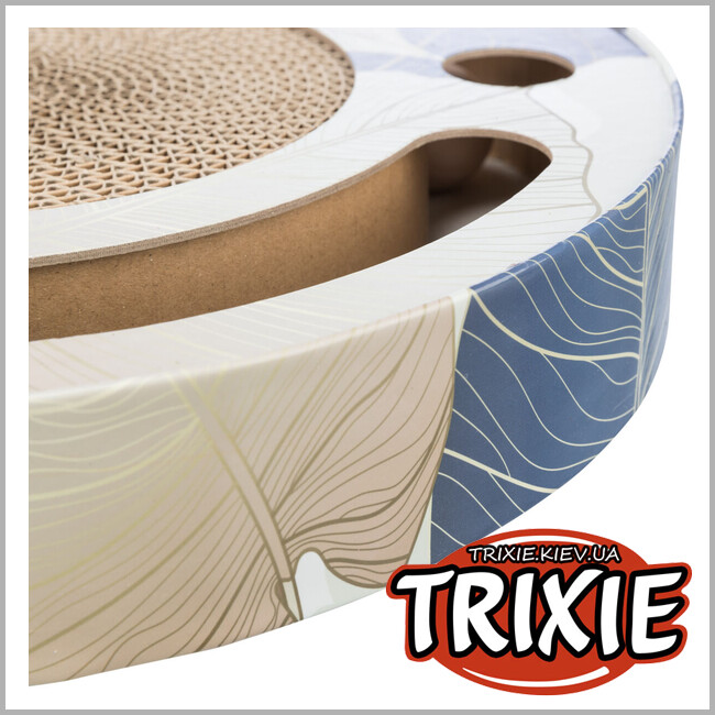 ТРІКСІ Україна - Дряпка для котів Trixie 48004 Барабан з двома кульками та котячою м'ятою картонна 33х5,5 см
