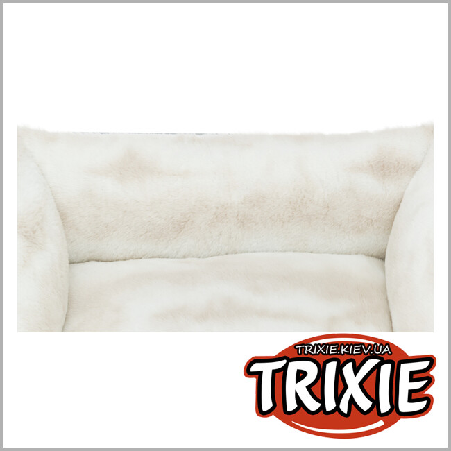 ТРИКСИ Украина - Мягкое место для собак Trixie Nelli (светло-коричневый / бело-серо-коричневый, 60*50 cm)