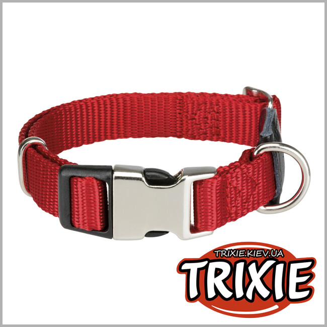 ТРИКСИ Украина - Ошейник Premium-TRIXIE (,L–XL: 45–70см/25мм,красный)