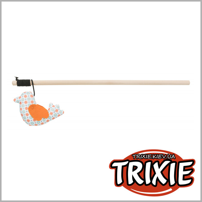 ТРИКСИ Украина - Удочка с птичкой TRIXIE (дерево/ткань, 35см)