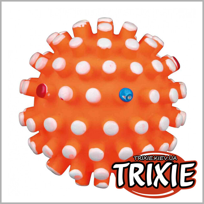 ТРИКСИ Украина - Виниловый мяч с шипами для собак TRIXIE (со звуком 6см)