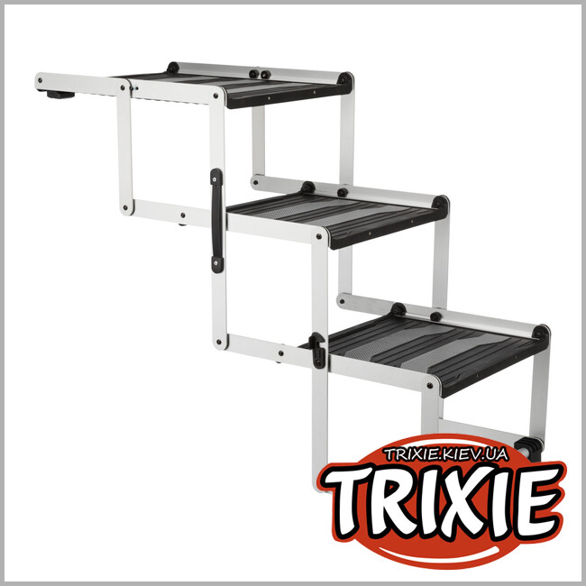 ТРИКСИ Украина - 3-ступенчатые складные ступеньки для животных Trixie 39376 (алюминий/пластик/ТПГ)