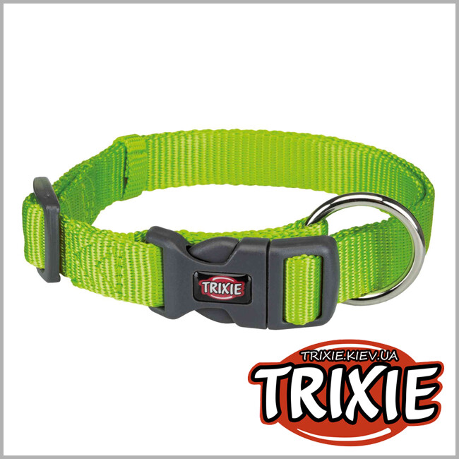 ТРИКСИ Украина - Ошейник Premium-TRIXIE (35–55см/20мм, зелёный)