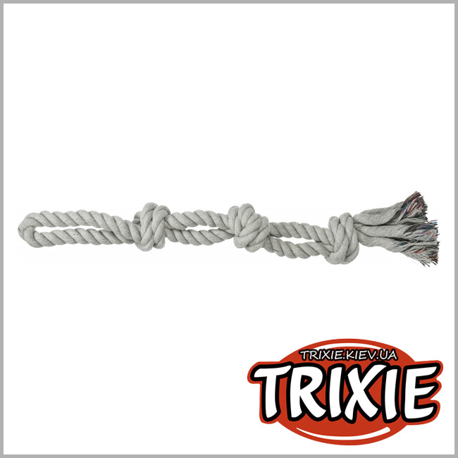 ТРИКСИ Украина - Канат с 3 узлами  Trixie DentaFun Playing Rope (500g / 60cm)