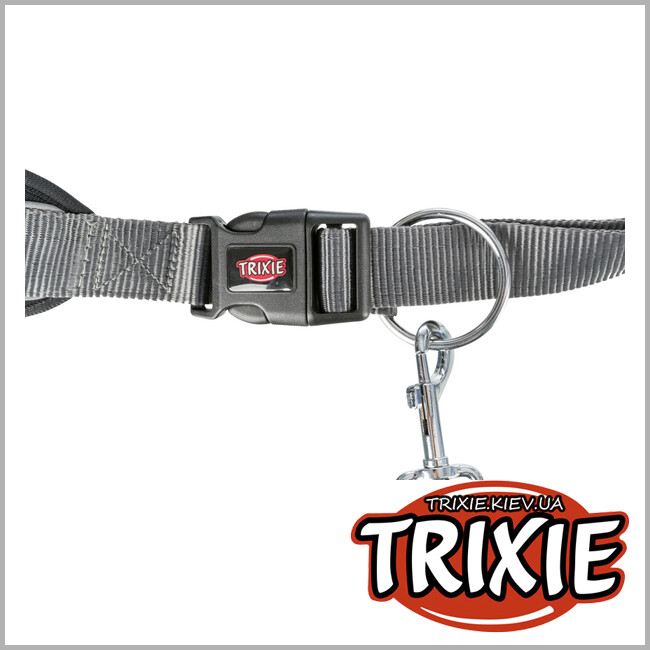 ТРИКСИ Украина - Пояс с поводком для средних и крупных собак Trixie Waist Belt with Leash (пояс 75-120 cm / длина 120--150cm)