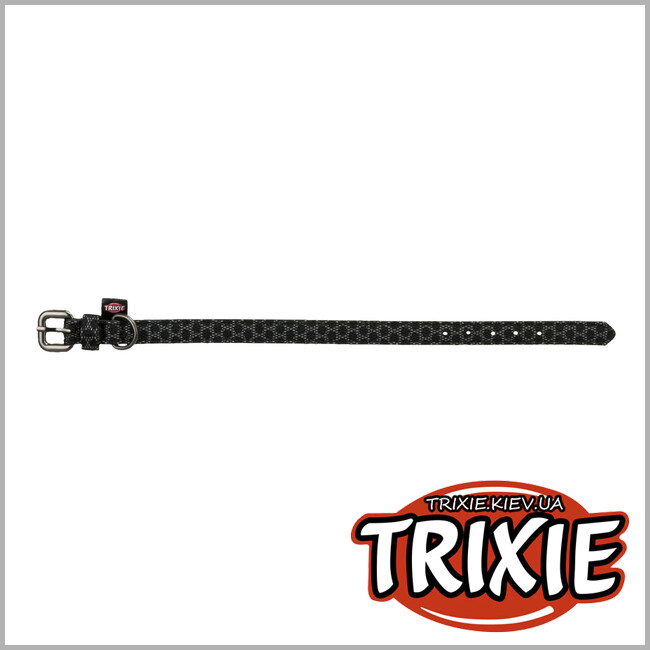 ТРИКСИ Украина - Ошейник Night Reflect - TRIXIE (22–30см/15мм,черный)