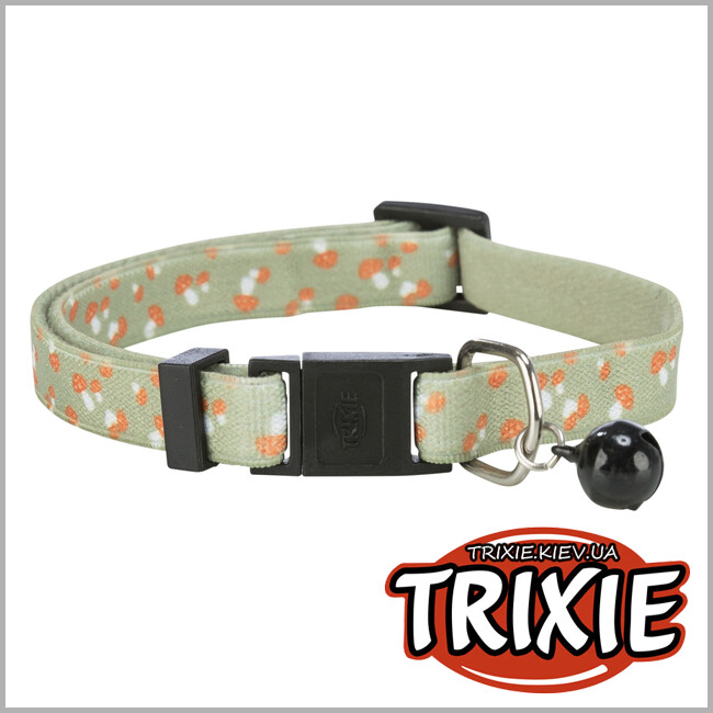 ТРИКСИ Украина - Ошейник Trixie 41552 для кошек, эластичный, с рисунком гриб