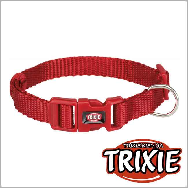 ТРИКСИ Украина - Ошейник Premium-TRIXIE (S–S: 22–35см/10мм, красный)