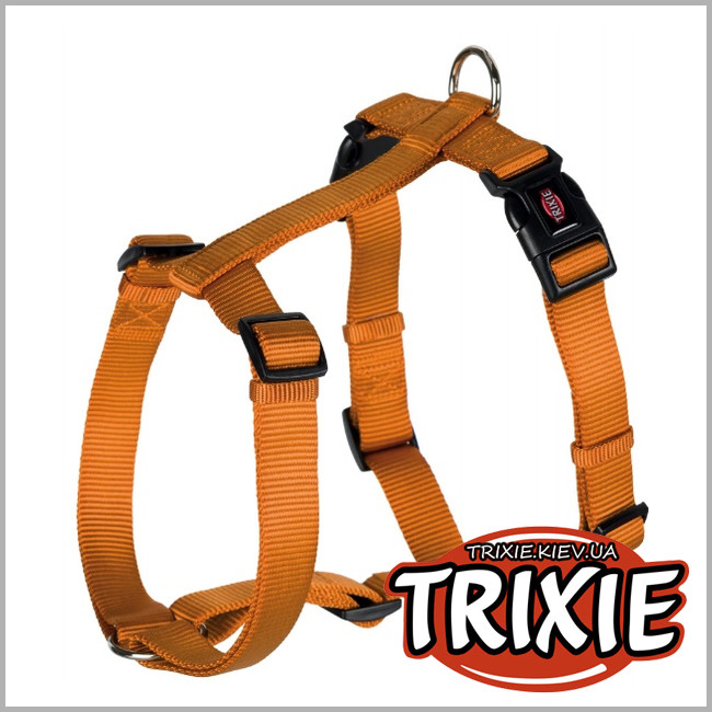 ТРІКСІ Україна - Шлей для собак TRIXIE Premium (Розмір: 20–30 cм/10мм, Колір: мідно-оранжевий)