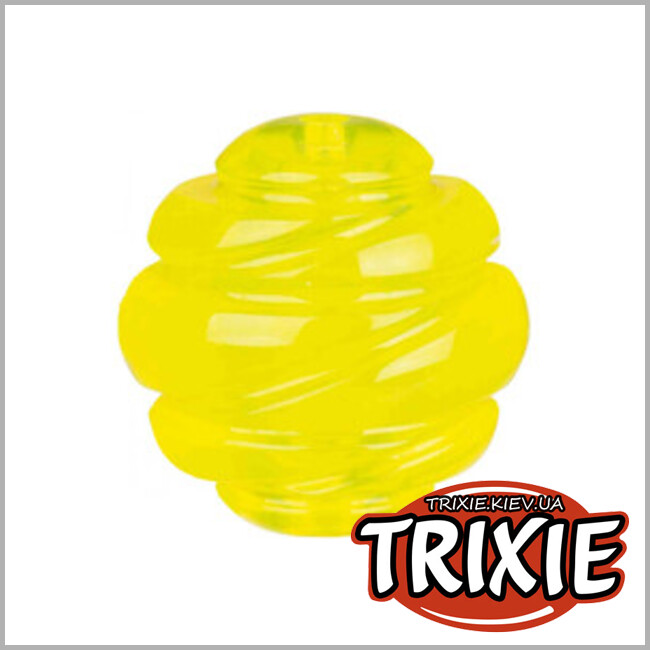ТРИКСИ Украина - Мяч сверхпрочный TRIXIE (резина, 6см, жёлтый)
