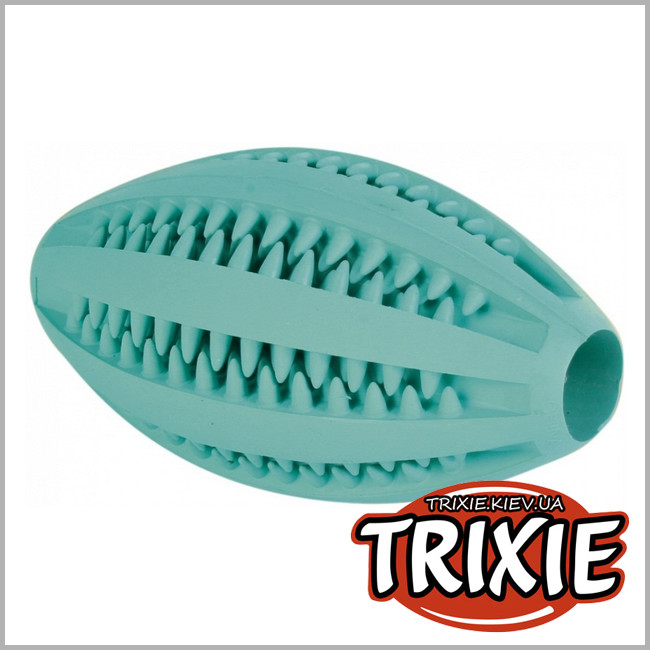 ТРИКСИ Украина - Для зубов Массажный мяч для собак TRIXIE Mintfresh Регби (мята 11см)