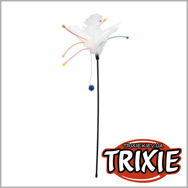 ТРІКСІ Україна - Вудка з пір'ям TRIXIE (41см, уп.24 шт)