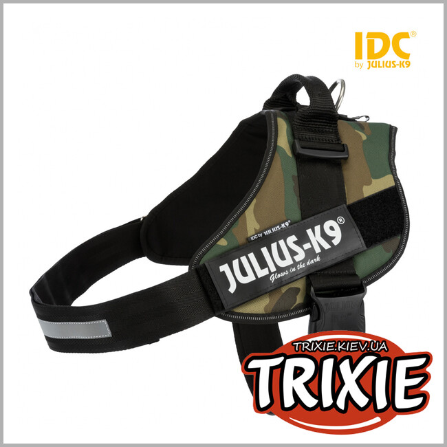 ТРІКСІ Україна - Шлея тренір. д/цуценят Julius-K9® IDC-TRIXIE (96-138см/50мм, камуфляж)