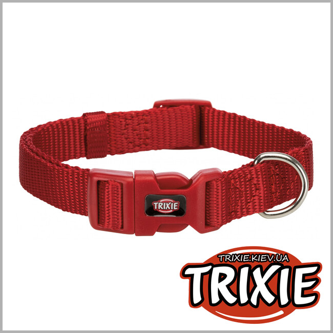 ТРИКСИ Украина - Ошейник Premium-TRIXIE (S: 25–40см/15мм, красный)