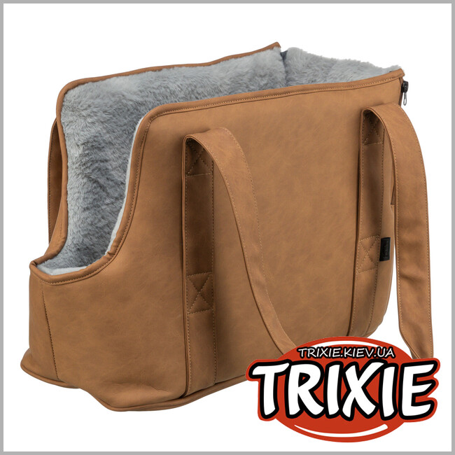 ТРИКСИ Украина - Сумка-переноска для собак Trixie 28848 "Evelyn", 40х30х20см, коричневый/серый