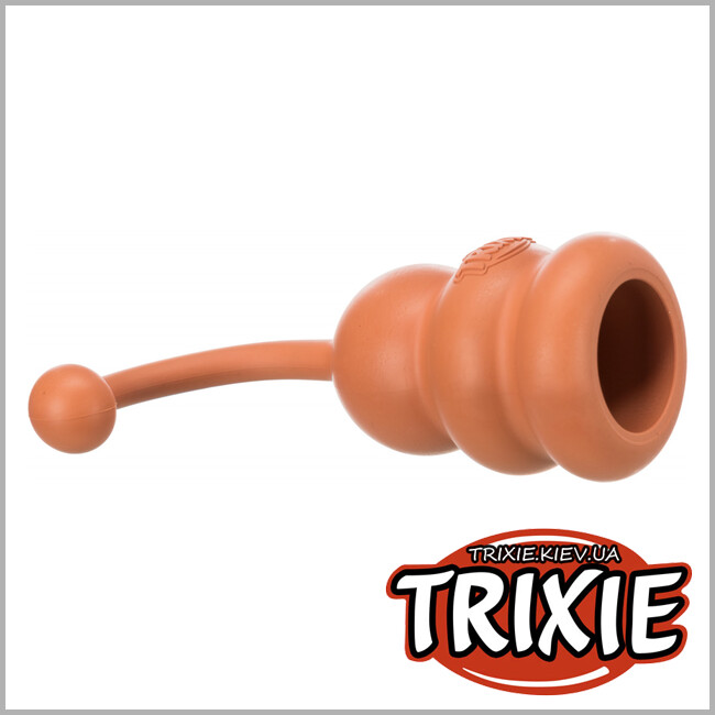 ТРІКСІ Україна - Еко-іграшка з ремінцем для собак Trixie (9 см / 16 см.)