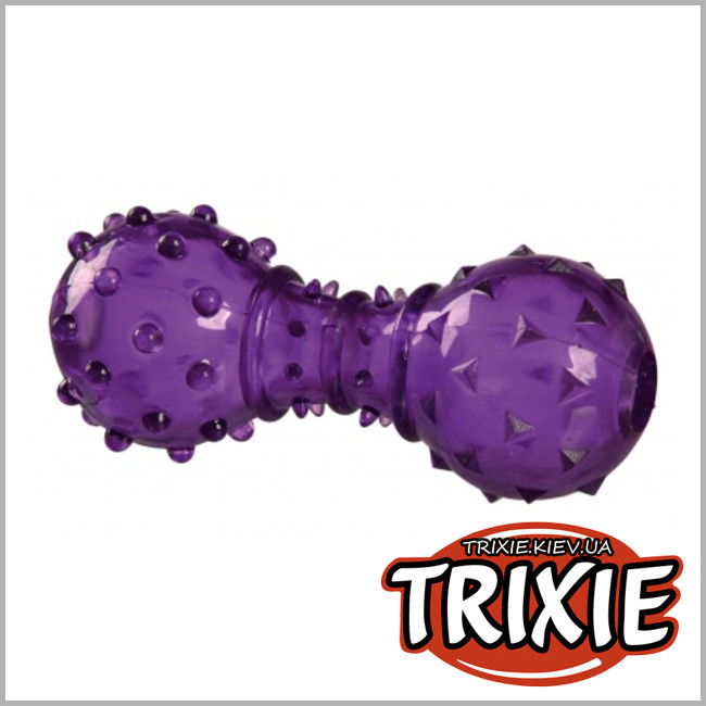 ТРИКСИ Украина - TPR гантель кормушка для собак TRIXIE Dog Activity (Можно наполнить угощением TRP 12см)