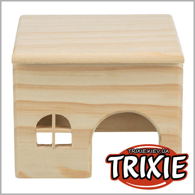 ТРІКСІ Україна - Дерев\'яний будиночок для морських свинок - TRIXIE (дерево 28*16*18см)
