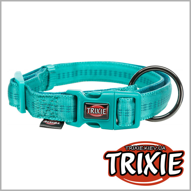 ТРИКСИ Украина - Ошейник Softline Elegance-TRIXIE (L-XL: 40-65см/25мм, океан/петроль)