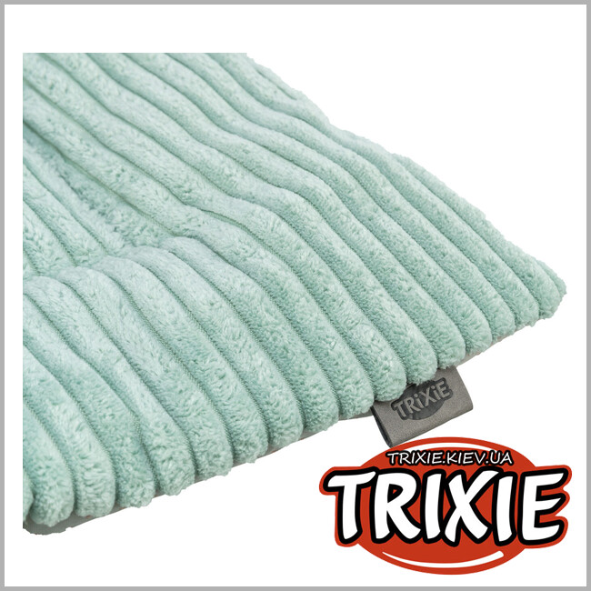 ТРИКСИ Украина - Лежак-коврик для животных Trixie "Jonna" (вельветовый плюш), 90х65см, шалфей