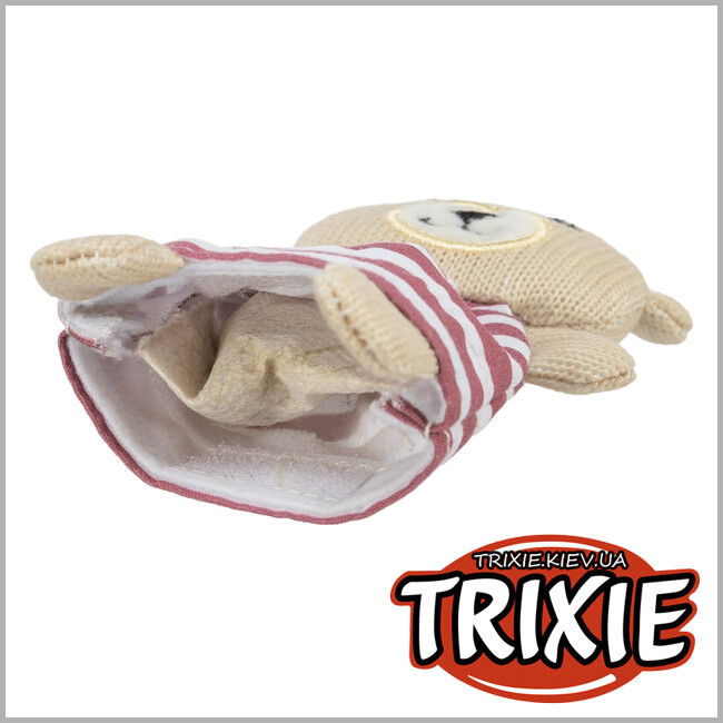 ТРІКСІ Україна - Іграшка для котів Trixie 45665 Ведмідь тканина з котячою м'ятою 12 см
