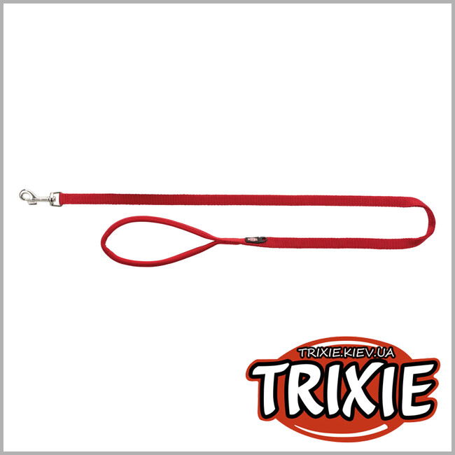ТРІКСІ Україна - Поводок для собак Trixie 200203 "Premium", M-L: 1.00м/20мм, червоний