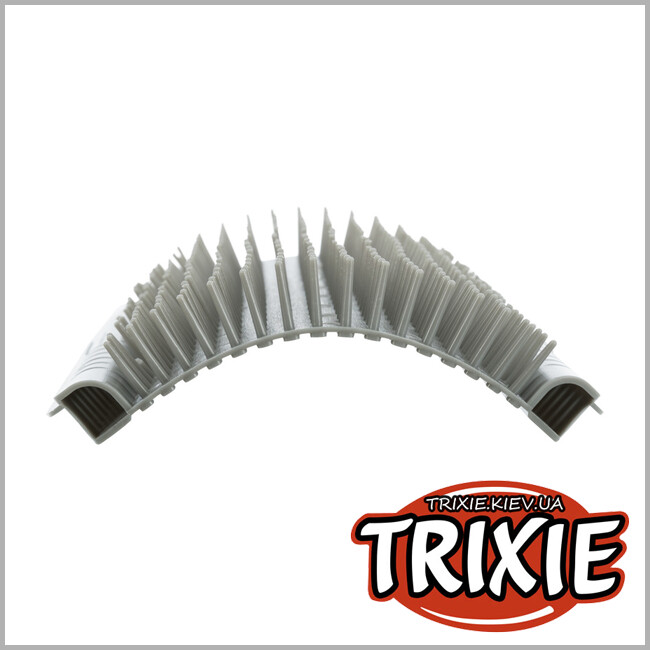 ТРИКСИ Украина - Массажная щетка с креплением на угол Trixie Corner Massage Brush (8*13см, серая)