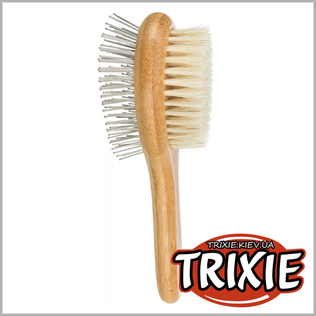 ТРИКСИ Украина - Щетка двусторонняя для котов Trixie ( бамбук 5*19 см. )