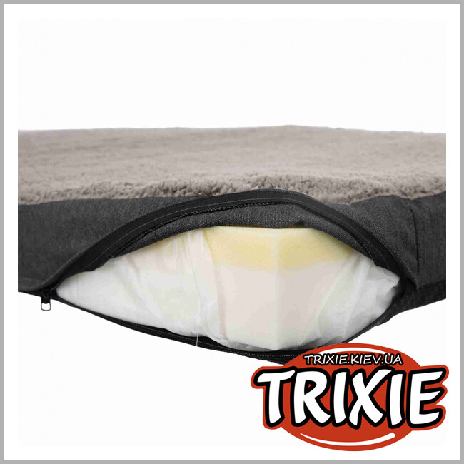 ТРИКСИ Украина - Ортопедическая раскладывающаяся подушка TRIXIE (120 × 85 см. Цвет: темно-серый/светло-серый)
