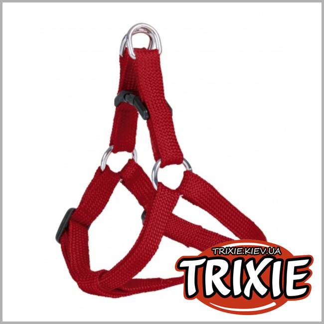 ТРІКСІ Україна - Шлей для собак TRIXIE (Розмір:37-50cм/12мм, Колір: червоний, нейлон)
