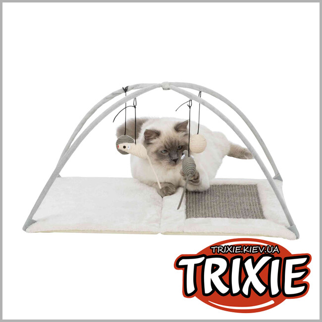 ТРІКСІ Україна - Килимок для котів Trixie 43114 Розважальний комплекс з дряпкою сизаль/плюш 60х33х42 см