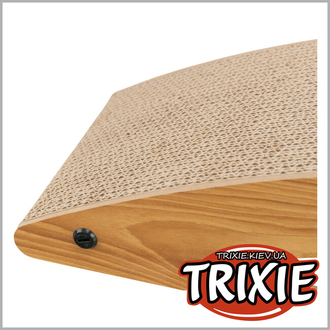 ТРІКСІ Україна - Дряпка для котів Trixie 48023 Рампа з м'ячем картон і МДФ 40х17х20 см