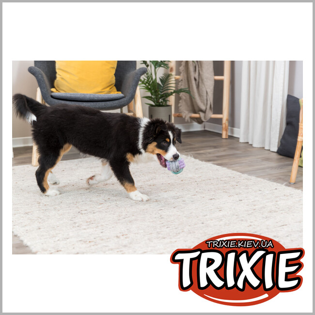 ТРИКСИ Украина - Игрушка Trixie 32814 Junior для щенков Мяч жгутовый текстиль 9 см