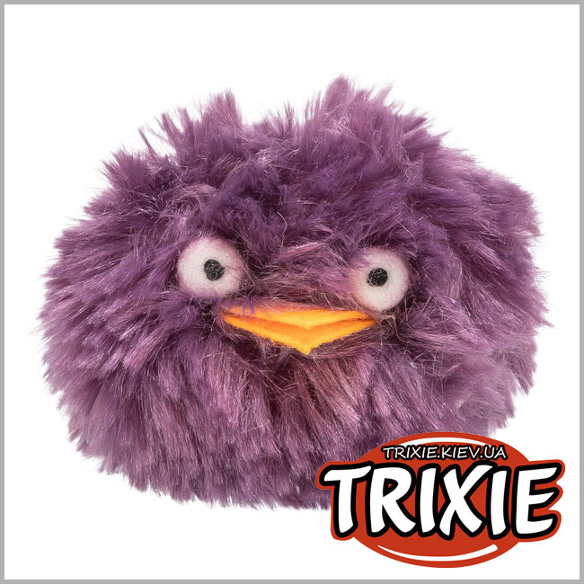 ТРІКСІ Україна - Іграшка для котів Trixie 45551 Звірята зі звуком плюш діаметр 6 см