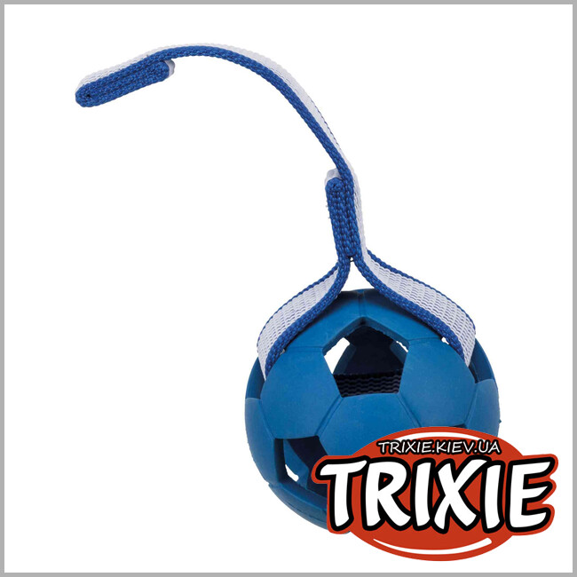 ТРИКСИ Украина - Мяч с шипами на ремне TRIXIE (резина, ø 7 см/22 см)