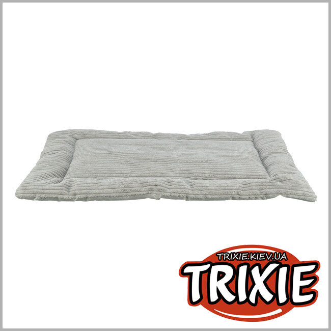 ТРИКСИ Украина - Лежак-коврик для собак Trixie 37269 "Jonna" (вельветовый плюш),  70х50см, серый