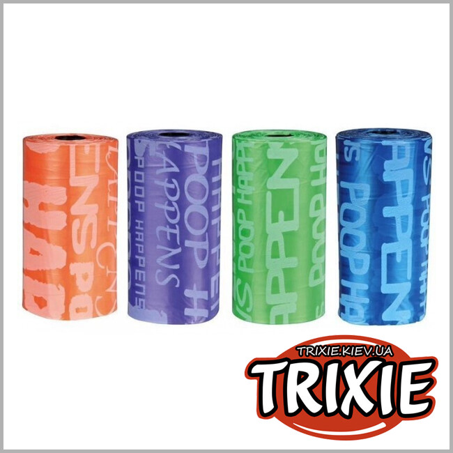 ТРИКСИ Украина - Мусорные пакеты TRIXIE (4х20шт L,разноцветные)