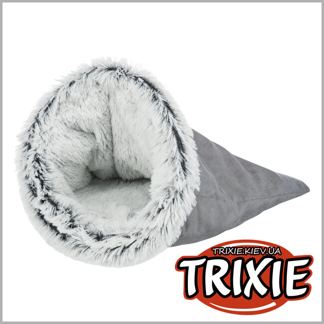 ТРИКСИ Украина - Лежак-пещера для животных Trixie 38028 "Harvey", 40х60см, серый/бело-черный