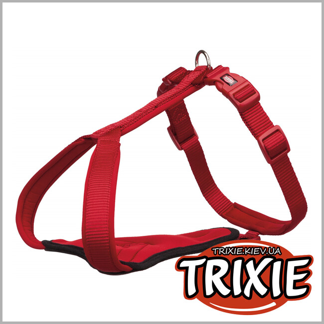 ТРИКСИ Украина - Y-шлея Premium TRIXIE (XXS-XS: 30–37см/10мм,красный)