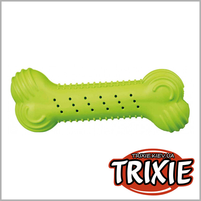 ТРИКСИ Украина - Шуршащая кость для собак TRIXIE (резина 18см)
