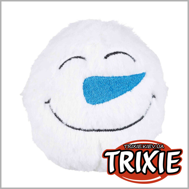 ТРИКСИ Украина - Игрушка Trixie 92497 для собак Рождественская Снежка со звуком плюш 10 см