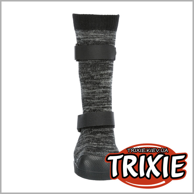 ТРИКСИ Украина -  Защитные носки д/собак Walker Socks-TRIXIE (ХS, черный/серый (2шт/уп)