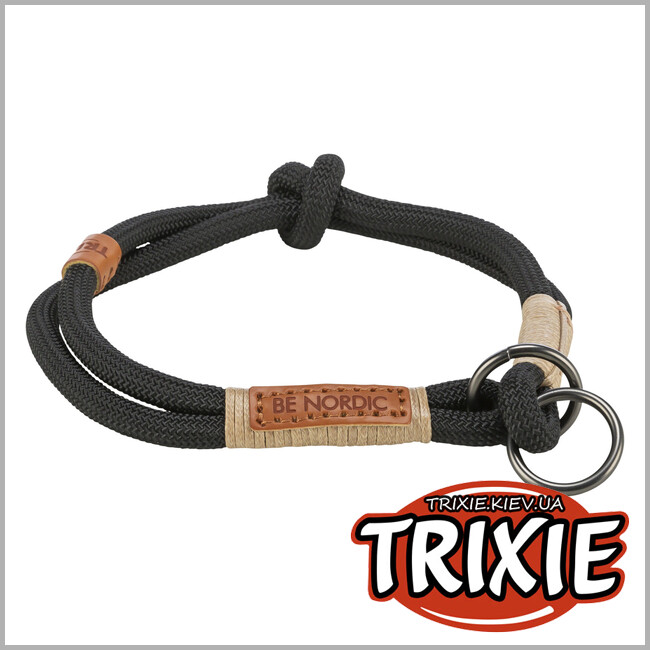 ТРИКСИ Украина - Ошейник-удавка Trixie 17264 "BE NORDIC", S-M: 40см/8мм, песок/черный