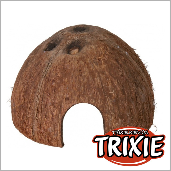 ТРІКСІ Україна - Будиночок норка Кокос для гризунів TRIXIE (натуральний 8 / 10 / 12см /// 3шт)