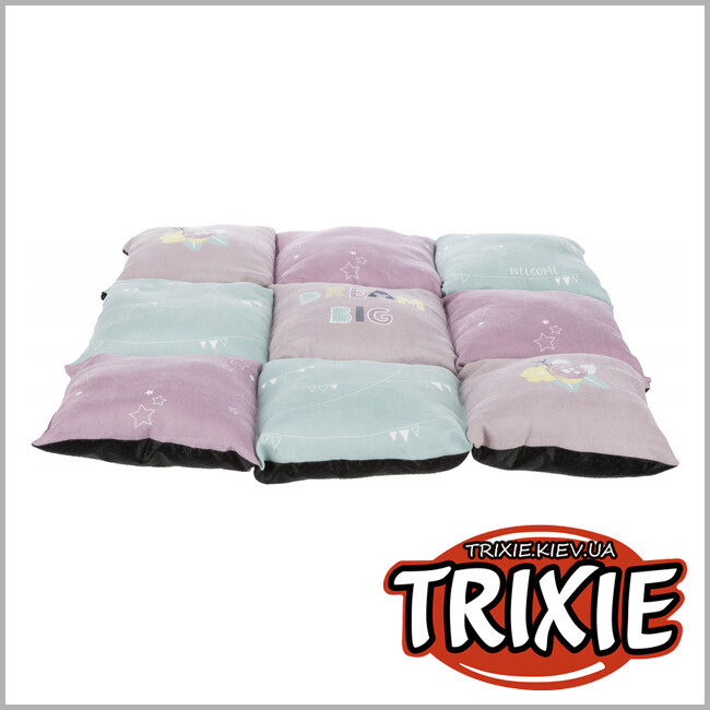 ТРИКСИ Украина - Лежак для щенков Рatchwork-TRIXIE (60х60см, сиренев/мятный/розовый)