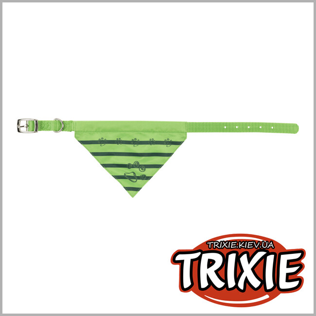 ТРИКСИ Украина - Ошейник с косынкой TRIXIE (нейлон, ,XS: 19–24cм/10мм, яблочный)