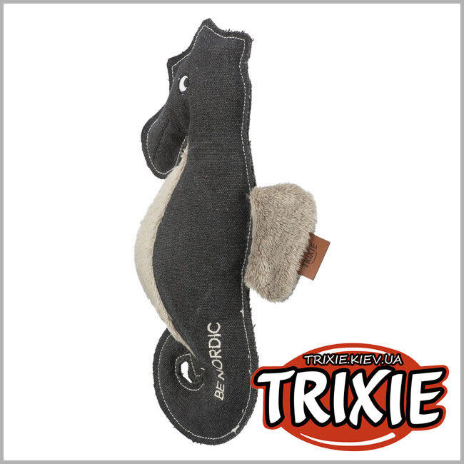 ТРИКСИ Украина - Игрушка Trixie 36060 для собак BE NORDIC Морская лошадка Ида полиэстер/хлопок серый 32см