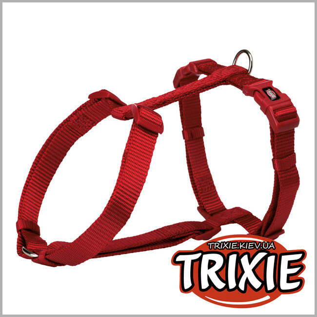 ТРІКСІ Україна - Шлей Premium-TRIXIE (42-60см/15мм, червоний)