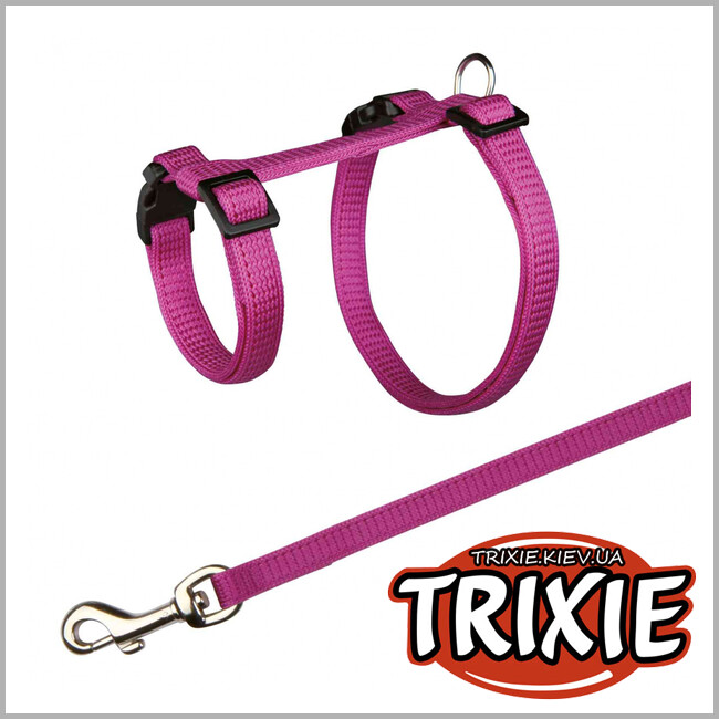 ТРІКСІ Україна - Шлейка з повідцем для кроликів TRIXIE (25-44 х 1,25 см/10 мм)